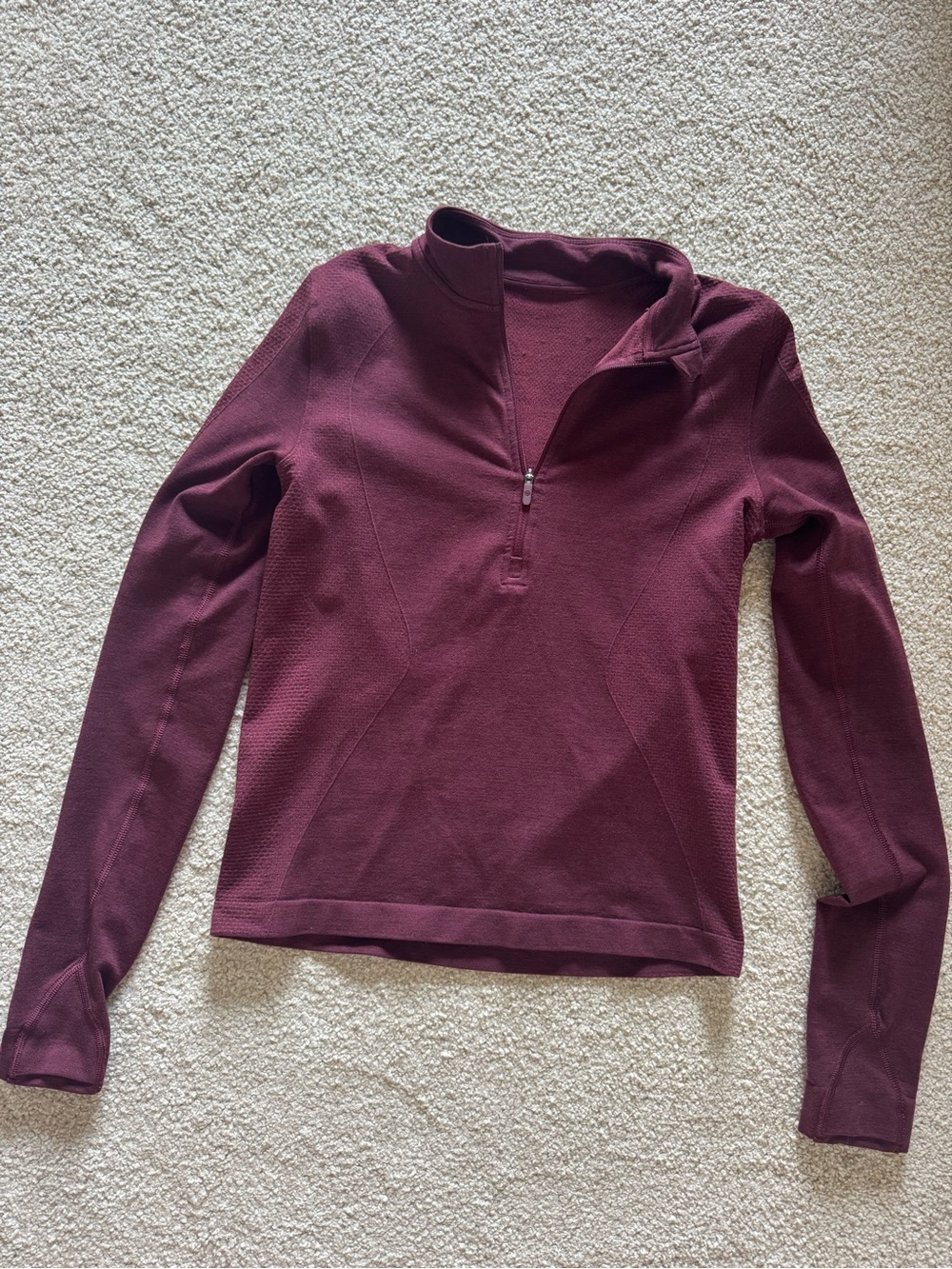 lululemon athletica Women's Quarter-Zip Pullover - Burgundy